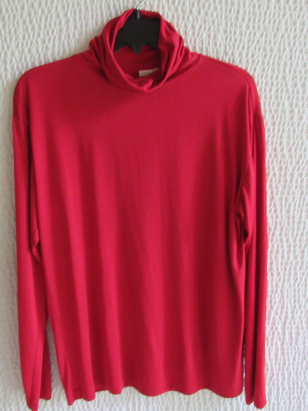 Red Pullover Silk Turtleneck Women's M Clifford & Wills Vtg Base Layer Neck Top